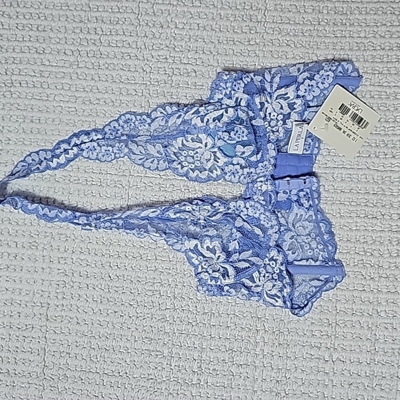 NWT Vintage La Perla Bralette - Made in Italy - Blue - Size 2 / 34A - Picture 6 of 8
